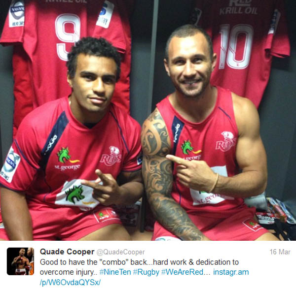 Quade Cooper twitter