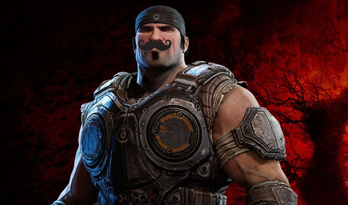 Marcus Fenix moustache