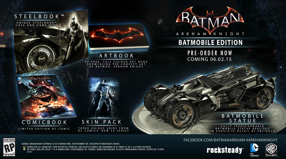 Batman Arkham Knight Batmobile Edition