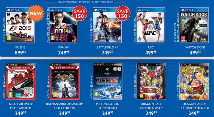 game specials from Musica 3