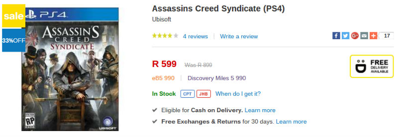 Assassins Creed Syndicate Takealot