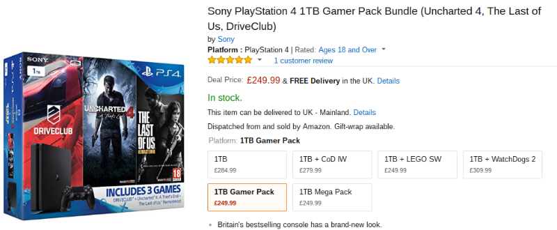 PS4 bundle Amazon