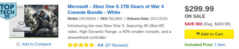 Xbox One S special Best Buy