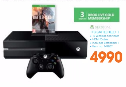 Xbox One Battlefgield 1 bundle Dion Wired