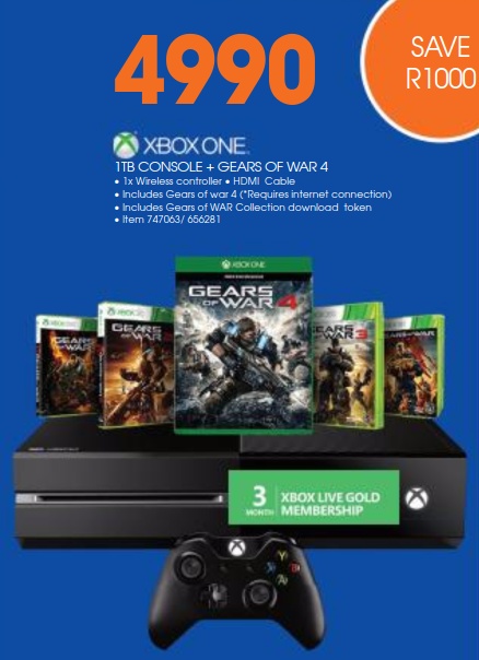 Xbox One Gears 4 Dio wired bundle