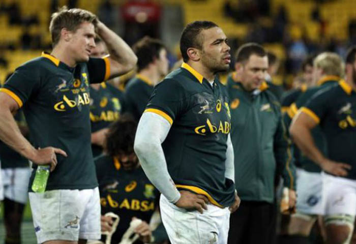 Springboks disappointed after loss to All Blacks