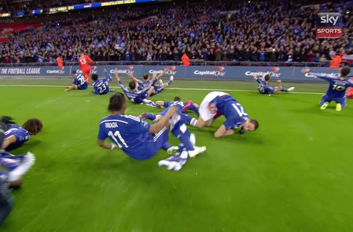 Celebration fail from Matic