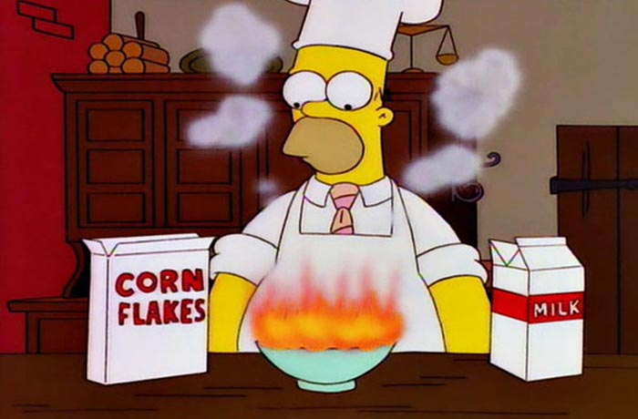 Homer cooking