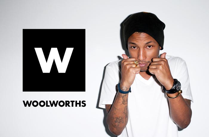 Pharrell Williams Woolworths